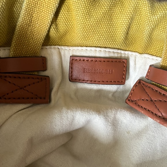 Rag and Bone Yellow Canvas Small Tote - Picture 5 of 9